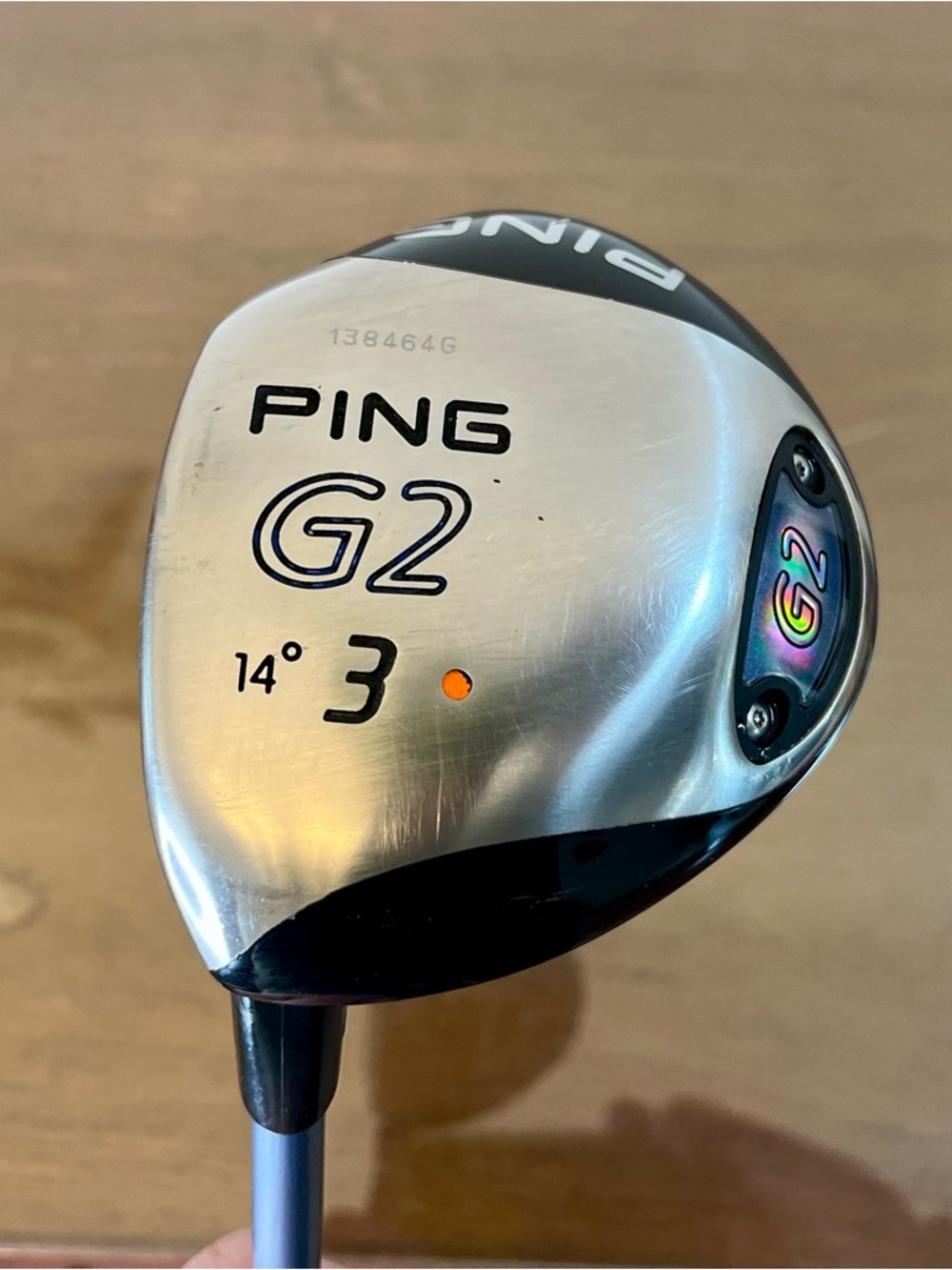 Ping G2 L 14° 3-Wood LH Orange Dot - Ping TFC-100 Ladies Flex - ~42.5” w/Cover